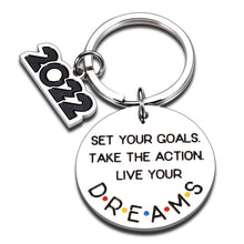 Load image into Gallery viewer, 2022 Inspirational Gifts Keychain for Women Men Class of 2022 Graduation Grad Birthday Gifts for Teens Girl Boy Senior High School Students from Teacher College Master Graduation Gift for Nurse
