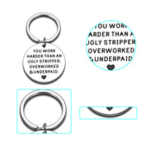 Load image into Gallery viewer, Funny Christmas Stocking Stuffers for Boss Lady Employee Appreciation Gifts for Coworker Boss Appreciation Keepsake Office Thank You Keychain for Colleagues Friends Going Away Leaving Gifts in Bulk