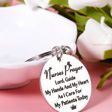 Load image into Gallery viewer, Nurse Keychain Gifts for Women RN Nurses Prayer Gifts for Medical Students Nurse Day Graduation Gift for Professional Nurses Inspirational Valentines Christmas Present for Girls Nurses Practitioner