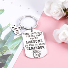 Load image into Gallery viewer, Inspirational Keychain Gifts, 2021 College High School Encouragement Keyring Class of 2021 Birthday Graduation Christmas Coming-of-Age Gifts to Boys Girls Daughter Son Women Men from Dad Mom Teacher