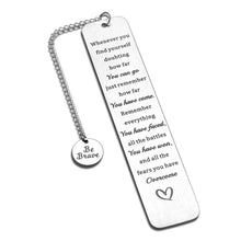 Load image into Gallery viewer, Inspirational Gift for 2023 Christmas Graduation Bookmark for Teens Nurse Get Well Soon Cancer Gifts for Recovery Sobriety Gifts Women Cancer Survivor Fighter Stocking Stuffers for Son Daughter