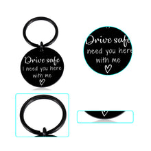 Load image into Gallery viewer, Boyfriend Gifts from Girlfriend Stocking Stuffers for Boyfriend Husband Drive Safe Keychain Valentines Gifts Keychain for Son Daughter Husband Birthday Present from Wife Fiance Couple Gifts