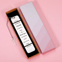 Load image into Gallery viewer, Team Gift Boss Day for Employee Appreciation Boomark Coworker Leaving Gifts in Bulk Book Mark for Women Men Boss Lady Office Thank You Retirement Gifts Goodbye Birthday Christmas Present