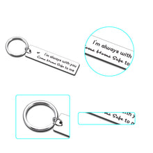 Load image into Gallery viewer, Valentines's Day Keychain Gift for Husband Boyfriend from Wife Girlfriend Birthday Wedding Gift Keyring for Driver Trucker Policeman Pilot Anniversary Christmas Gift for Men Son Love Safety Reminder