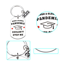 Load image into Gallery viewer, Funny Back To School Graduation Gift Keychain for Him Her Graduation Gifts for College Middle High School Students 2022 Gift for Nurse Medical School Master Ph.D Degree Gift for Women Men Son Daughter
