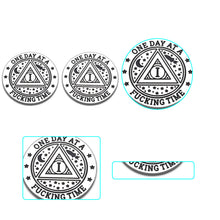 Load image into Gallery viewer, Get Well Soon Stocking Stuffers Gifts for Men Recovery Coins for 1 Year Sober Coin Gift Women Men AA Tokens One Day at a Fucking Time Coin Addiction Alcoholics Chemo Gifts Affirmation Gifts