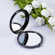 Load image into Gallery viewer, XPENMULBOJA Christmas Stocking Stuffers for Women Compact Makeup Mirror Gift for Teen Girls Women Daughter Mom Women Birthday Gift Ideas for Bestfriend Valentines Day for Girlfriend Wife (Black)