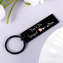 Load image into Gallery viewer, Funny Son Daughter Gifts from Mom Don't Do Stupid Keychain Love Mom for Teens Boys Girls Gag Birthday Christmas Stocking Stuffer for Teenager Him Her Graduation Valentine Humor Keychain from Mother