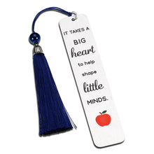 Load image into Gallery viewer, Teacher Appreciation Gifts Bookmark from Students Thank You Book Mark Gift for Mentor Tutor Nanny Christmas Birthday Present for Preschool Teachers Babysitter Teacher’s Day Stocking Stuffer