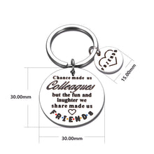 Load image into Gallery viewer, Coworker Leaving Gifts Keychain for Women Men Appreciation Goodby Office Keyring for Boss Colleagues Work Friends Farewell Retirement Gifts for Leader Employees Birthday Christmas Stocking Stuffer