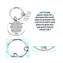 Load image into Gallery viewer, Class of 2023 Graduation Gifts for Him Her Bible Verse Gifts for Christian Gifts Keychain for Middle High School College Students Nurse Graduates 2023 Grad Ph.D. Master Religious Church Bulk Gifts