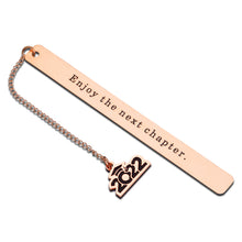 Load image into Gallery viewer, 2022 Graduation Gifts Bookmark for Him Her - Enjoy The Next Chapter Class of 2022 Birthday Grad Gifts in Bulk for Daughter Son Friends Senior High School Students from Teacher College Master
