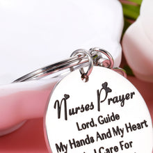 Load image into Gallery viewer, Nurse Keychain Gifts for Women RN Nurses Prayer Gifts for Medical Students Nurse Day Graduation Gift for Professional Nurses Inspirational Valentines Christmas Present for Girls Nurses Practitioner