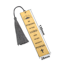 Load image into Gallery viewer, Inspirational Gift for Women Men Christian Bible Verse Bookmark with Tassel for Daughter Son Friends Christmas Baptism Religious Present for Godchild Family Graduation Confirmation Double-Side