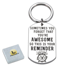 Load image into Gallery viewer, Inspirational Keychain Gifts for Him Her College High School Graduation Encouragement Keyring for Coworker Daughter Son Nurse Friend Birthday Christmas Gifts to Boys Girls from Dad Mom Teacher