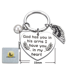 Load image into Gallery viewer, Memorial Gift for Loss of Loved One Sympathy Bereavement Keychain Gifts for Women Men Loss of Mother Father Family Friend Condolence Miscarriage gifts for Moms Pet Loss Anniversary Funeral Keyring