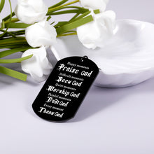 Load image into Gallery viewer, Christian Keychain Gifts for Women Men Inspirational Religious Faith Keychain for Family Friends Godkids Christmas Baptism Keyring for Boys Girls First Communion Confirmation Easter Stocking Stuffers