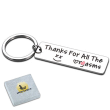 Load image into Gallery viewer, Funny Gift Keychain for Boyfriend Girlfriend Anniversary Valentines Birthday Gifts Key Chain for Husband Groom from Wife Bride Wedding Engagement Christmas Keyring for Her Him Stocking Stuffer Present