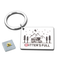 Load image into Gallery viewer, Funny Camper Gifts Keychain RV Camping Lover Key Chain for Women Men Friends Vacation Holiday Retired Gift for Outdoor Adventure Traveller Christmas Stocking Stuffer Birthday Present