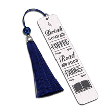 Load image into Gallery viewer, Bookmark for Women Men Coffee & Books Gift Bookmark for Book Coffee Lovers Birthday Christmas Book Mark Gifts for Friends Family Son Daughter Graduation Holiday Stocking Stuffers Present for Him Her