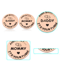 Load image into Gallery viewer, New Baby Gift for New Dad Mom Decision Coins Funny New Parents Pregnancy Gift for First Time Daddy Mummy to be Christmas Birthday Baby Shower Father's Mother's Day Coin for Husband Wife Double-Sided