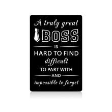 Load image into Gallery viewer, Boss Appreciation Engraved Wallet Card Gifts, Boss Day Birthday Gifts for Supervisor Leader, Thank You Christmas Mini Note for Mentor Boss Lady, Boss Retirement Leaving Stocking Stuffer Present