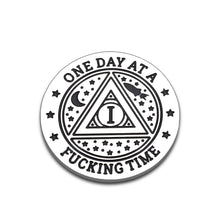 Load image into Gallery viewer, Get Well Soon Stocking Stuffers Gifts for Men Recovery Coins for 1 Year Sober Coin Gift Women Men AA Tokens One Day at a Fucking Time Coin Addiction Alcoholics Chemo Gifts Affirmation Gifts