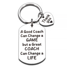 Load image into Gallery viewer, Coach Thank You Gifts Keychain for Men Women Appreciation Key Chain Gift for Baseball Football Softball Coach Team Cheer Present for Volleyball Hockey Coach Retirement Christmas Stocking Stuffers