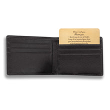 Load image into Gallery viewer, Gift Ideal for Boyfriend Husband Wallet Insert Card, Anniversary Mini Love Note for Him Her, Birthday Valentines Day Present, Metal Engraved Card for Fiance Fiancee, Christmas Stocking Stuffer