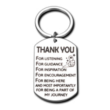 Load image into Gallery viewer, Thank You Gift Keychain for Boss Lady Mentor Appreciation Key Chain Gifts for Teacher Coach Birthday Christmas Leaving Retirement Gift for Leader Coworker Office Farewell Gift for Employee Manger