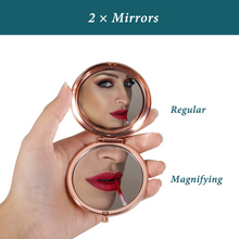 Load image into Gallery viewer, XPENMULBOJA Stocking Stuffers for Women Makeup Mirror Birthday Christmas Compact Mirror Gifts for Girl Daughter Mom Female Friends Inspirational Valentines Ideas for Wife Girlfriend BFF