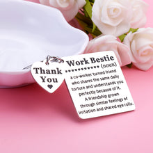 Load image into Gallery viewer, XPENMULBOJA Funny Work Bestie Gifts for Women Coworker Leaving Gifts for Women Coworker Appreciation Gifts for Colleagues Best Friend Going Away Gifts for Friends Christmas Valentines Day Gift
