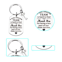 Load image into Gallery viewer, Employee Appreciation Gifts Coworker Leaving Gifts Keychain for Women Men Bulk Office Thank You Gifts for Coworkers Colleagues Retirement Goodbye Birthday Christmas Present for Supervisor Mentor

