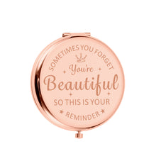 Load image into Gallery viewer, XPENMULBOJA Stocking Stuffers for Women Makeup Mirror Birthday Christmas Compact Mirror Gifts for Girl Daughter Mom Female Friends Inspirational Valentines Ideas for Wife Girlfriend BFF
