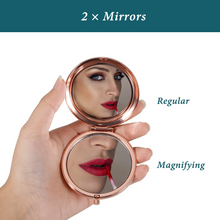 Load image into Gallery viewer, XPENMULBOJA Stocking Stuffers for Women Makeup Mirror Birthday Christmas Compact Mirror Gifts for Girl Daughter Mom Female Friends Inspirational Valentines Ideas for Wife Girlfriend BFF
